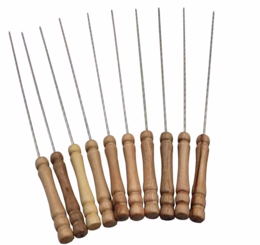 Stainless Steel Barbecue Skewers | Pack of 10