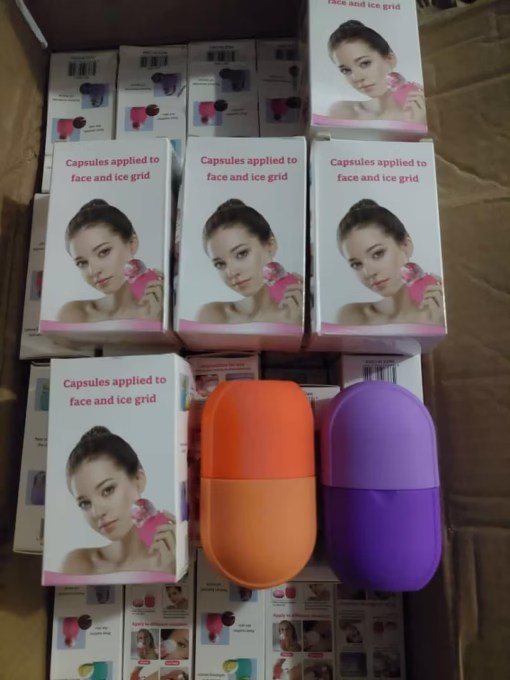 (with box ) Face Ice Roller To Enhance Skin Glow Shrink &amp tighten Pores Reusable Facial Ice Roller Face Ice Treatment (random Color) - Image 2